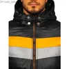 Erkek Ceketler Zogaa Kış Moda İnce Uygun Erkekler Pamuklu Çaplı Giysiler Sıcak Renk Eşleşen Ceket Günlük Trail Erkekler Yastıklı Ceket T230804