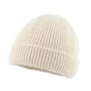 Bérets hiver chaud tricoté bébé chapeau enfants enfant en bas âge couleur unie crâne casquette laine Skullies bonnets garçons filles rue danse Hip Hop casquettes