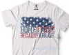 Camisetas femininas Proud American T-Shirt 4th July Independence Day Patriotic US Flag T-Shirt