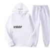 Sweats à capuche pour hommes Sweatshirts Designer Nouvelle marque ESS Imprimé Sportswear Hommes Couleurs Deux Pièces Ensemble Sweat à capuche ample Pantalons Ensembles