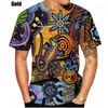 Herren T-Shirts 2023 Mode Aborigine Indigen Vintage Ethnischer Stil Malerei Kunst 3D-Druck T-Shirt