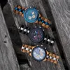 Andere horloges BOBO VOGEL Hout Horloge Mannen Luxe Stijlvolle Uurwerken Chronograaf Militaire Quartz relogio masculino Drop Aangepast 230804