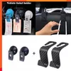 Nouveau 4 pièces voiture intérieur fenêtre Clip montage noir ventouse Clip universel Auto siège appuie-tête crochet stockage cintre voiture intérieur