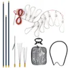 Accessoires de pêche kit de pêche à la pêche en acier inoxydable Stringer harpon de poisson boucle en fibre de verre hawaïen