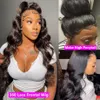 Perucas Sintéticas Body Wave Lace Front Wig 360 Frontal Hd 13x6 Brasileiro Para Mulheres PrePlucked 13x4 Cabelo Humano 230803