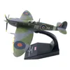 Modle de aeronave 1/72 a escala British Diecast Metal Avión Modelo de aviones para niños Toy Spitfire Fighter Aleación de avión Modelo 230803