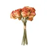 Vasi Artificiali Fiori Secchi Rosa Bouquet Vintage Falso E Disposizione Desktop Ornamento Floreale Arredamento