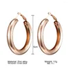 Hoop Earrings Fashion Circle For Women Gold Color Sliver Retro Punk Big Round Trend Jewelry Gifts