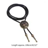 Papillon Western Bolo Tie Deer Skul Vintage Cowboy Collana Cravatta Aquila