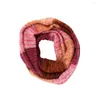 Foulards Tricot Infinity Boucle Écharpe Hiver Femmes Mode Anneau Cercle Col Plaid Mohair Cache-Cou