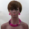 Necklace Earrings Set Fashion Fuchsia Pink Crystal Jewelry Black Costume Nigerian Wedding African Beads Bridal ALJ566