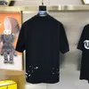 サマーファッションハイストリートコットンTシャツスウェットシャツTシャツプルオーバーTシャツ通気性男性と女性赤いレタープリントカジュアルショートスリーブTシャツ