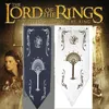 Bannerflaggor 35x90cm 46x150cm Lord Ring House Banner Stark Map Flag Wall Magic KTV Bar Home School Cosplay Party Gift Decor Black 230804