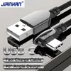 Chargeurs/Câbles Câble USB C JianHan Câble USB Type C à charge rapide à 90 degrés pour Xiaomi Mi 10 9 8 Samsung Galaxy S20 S10 S9 S8 Plus Cordon USB-C x0804