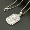 12Pcs Alloy O MI Jesus MISERICORDIA Pendant Necklace For Men Catholic Jewelry A-239d