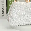 Abendtaschen TOPHIGH Kristall für Frauen Elegante Hochzeit Geldbörse Ly Kunststoff Perle Handtaschen Party Abendessen Bling Schultertasche 230803