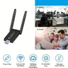 1300Mbps Dual Antenna Wireless USB WiFi Adapter for Desktop PC and Laptop - 5G/2.4G WiFi Adapter for Windows 11/10/8/8.1/7/Vista/XP - Boost Your Internet Speed and Range