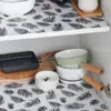 Table Napkin Shelf Liner Waterproof Fridge Liners With Printing Cuttable Drawer Paper Cupboard Mat For Kitchen Cabinets