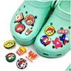 Andra Texas Style CLOG CHARMS Fashion Love Shoe Accessories for Decorations PVC Soft Shoes Charms Buckles As Party Gift Dro Dhwrs