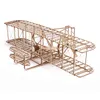 Flugzeugmodell Flugzeugmodell Holzflugzeug Spielzeugbausatz Gebäudesammlung Wright Brothers Flyer Flugzeug 3D-Holzmontagepuzzle für Kinder Erwachsene 230803