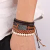 Charm Bracelets Leather Bracelet Men Confession Love Alloy Street Trend Multi-layered Colorful Accessories