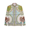 Chemises décontractées pour hommes Casablanca Designer Shirt 2023Ss Mosaics Grecques Uni Silk Twill Casablanc Drop Delivery Vêtements Vêtements pour hommes Dhe4O