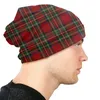 Berets Royal Tartan Plaid Caps Hip Hop Street Skullies Beanies Hat Men Women Whip Spring Warm Warm Dual Use Bonnet