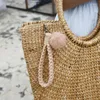 Keychains 여성 헤어 볼 꼰 키 링 매력 Boho Handmade Woven Car Key Purse Bag Accessories Wristlet Lanyard
