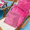 Damen PradeHanbag Bag Luxusmarken hohl Buchstaben Raffia Stroh Tasche Papier gewebtes Frauen Umhängetaschen Sommer Mode Strandstrand Handtasche PradeBag PradeBag