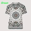 Camisetas Masculinas Est Bandana Padrão Homens Mulheres Estilo Impressão 3D Camisetas Camisolas Novidade Casual Unissex Manga Curta Tops