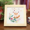 Chinese Style Products DIY Ribbon Embroidery for Beginner Needlework Kits Cross Stitch Deer Cat Fox Rabbit Panda Handmade Wall Art Decor Gifts