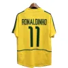 Brasil Retro Soccer Jerseys Ronaldo 1957 85 88 91 93 94 98 00 02 04 06 12 12 Роналдиньо Кака Р. Карлос Камиса де -Футебол Бразилия Футбольная рубашка Rivaldo Джерси Джерси