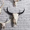 Decoratieve objecten beeldjes muur opknoping sjofar/hoorns schedel ornament Longhorn schapen/koe schedel Art Craft Wildlife beeldje Home decor Halloween 230804