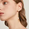 Ryggar örhängen koreansk stil asymmetrisk utan genomborrad 2023 trendiga kvinnor smycken elegant öronklipp kvinnlig graciös dingle pärla örondropp