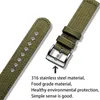 Titta på band HEMSUT Högkvalitativ nylon Quick Release Movement -handledsband Militär andningsbar vattentät 18mm 20mm 22mm 24mm 230803