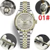 Deluxe Nine-Point Roman Diamond Star Dial Toothed Edge Liten Chain 28mm 2813 Gold Automatic Steel Swim Waterproof Watch