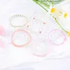 Strand Ideajoy 5pcs/Set жемчужный цветочный браслет богемный стиль для женщин Геометрический темперамент очаровательный подарок оптом
