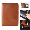 Filing Supplies A4 Folder Document Storage PU Leather Zipper Bag for Notebook Business Holder Travel Diary Organizer Stationery Office 230804