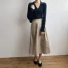 Kadın Örgü Sonbahar - Düz Renk Takım Yaka Uzun Kollu İnce Fit Örme Kazak HARDIGAN Kadınlar için mükemmel ve şık görünüm