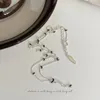 Zincirler Vianrla 925 STERLING Gümüş Bulaşıcı Zincir Kolye Takı 18K Altın Kaplama El Yapımı Ücretsiz Lazer Logosu