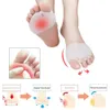 2PCS Silicone Bunion Toe Corrector Orthotics Raddrizzatore Separatore Dolore Piede