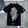 メンズTシャツメンズTシャツ高級クラシックメンズTシャツCHブランドファッションメンサンスクリットTシャツホースシューハートクロスデザイナーTシャツマンヒップホップCH E8MB＃