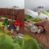 Anhänger Halsketten Nette Harajuku Mini Pilz Für Frauen Mode Farben Frische Halskette Mädchen Baumeln Edlen Schmuck Kind Geburtstag Geschenk