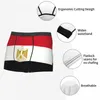 Caleçon personnalisé egypte drapeau sous-vêtements hommes Stretch patriotisme Boxer slips Shorts culotte douce pour Homme