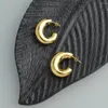 Boucles d'oreilles créoles FS arrivée moderne classique bijoux en cuivre plaqué or pour cadeau arabie saoudite boucle d'oreille à la mode femmes