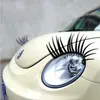 2 stks 3D Charmant Zwart Valse Wimpers Fake Eye Lash Sticker Auto Koplamp Decoratie Grappige Sticker Voor Kever QT31213G