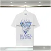 Herr t-shirts designer mens t shirts tryckt mode man t-shirt bomull casual tees kort ärm hip hop casablanc streetwear lyx