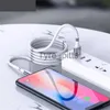 Şarj Cihazları/Kablolar Sihirli Halat Manyetik Kablosu Kendi Kendine Sarma Kablosu İPhone Micro USB Tip C Mıknatıs Hızlı Şarj Veri Kablosu Tel Otomatik Depolama Kabloları X0804