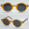 Lunettes de soleil japonaises rétro tendance cadre rond acétate lunettes de soleil polarisées pour hommes