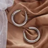 Hoop Earrings Fashion Circle For Women Gold Color Sliver Retro Punk Big Round Trend Jewelry Gifts